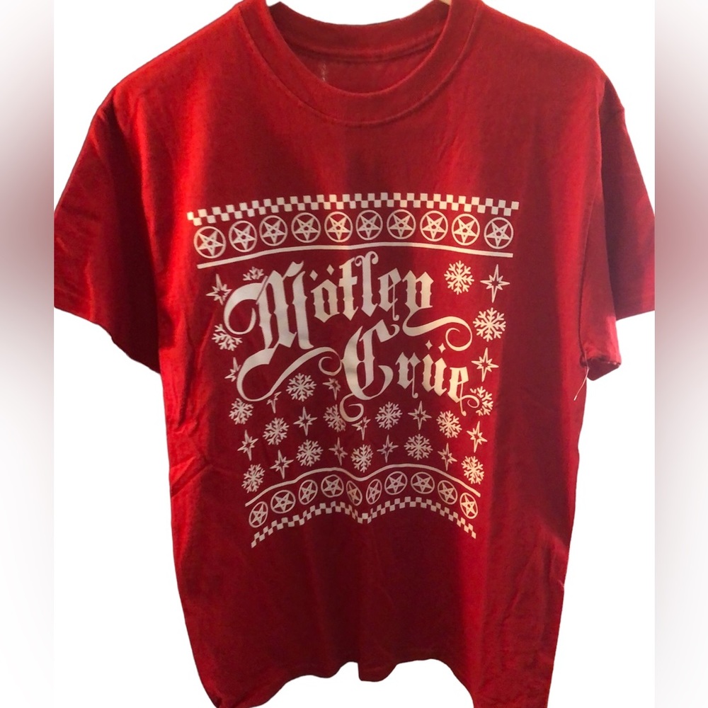 Motley Crüe licensed Christmas Holiday T-Shirt unisex Medium